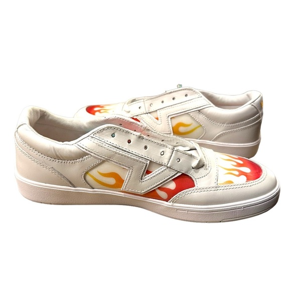 Vans Lowland Comfy Cush CC True White Flames Shoes 11.5 Mens Fire Skate NWT - Picture 4 of 10